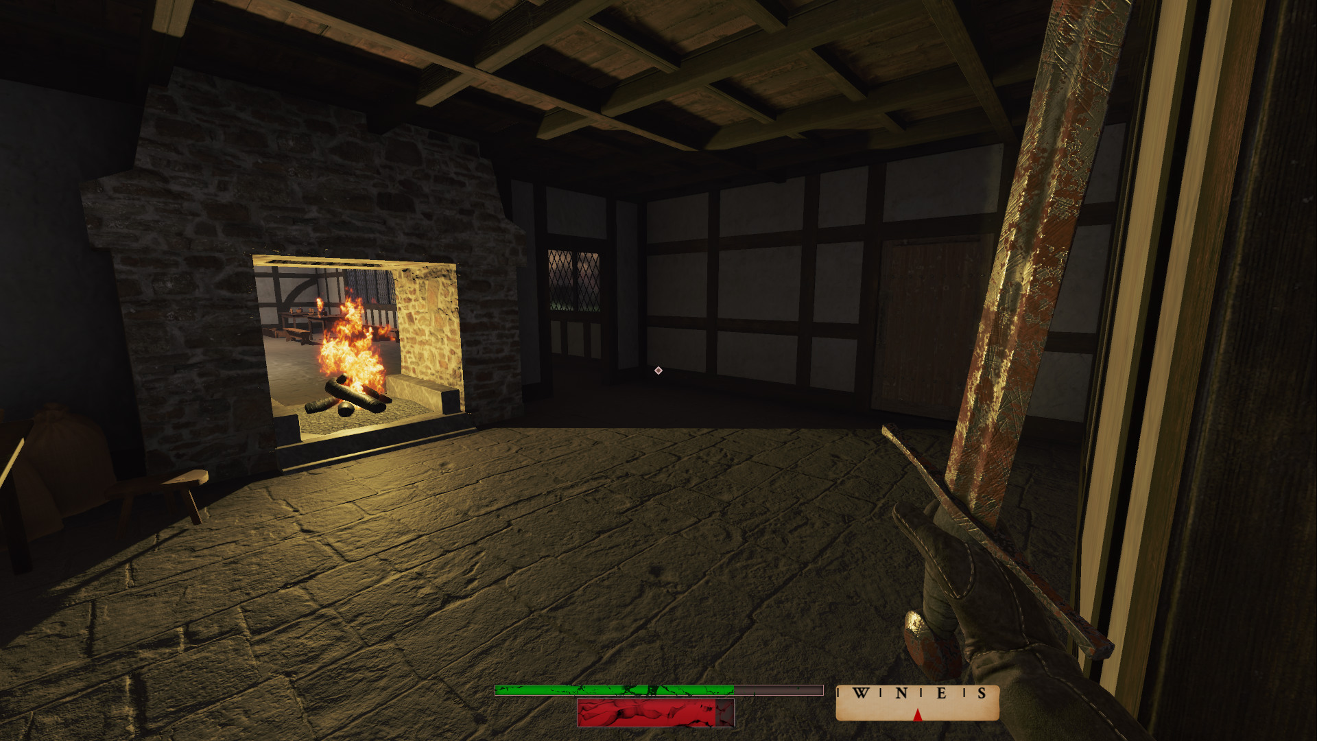 Arraan interior fireplace